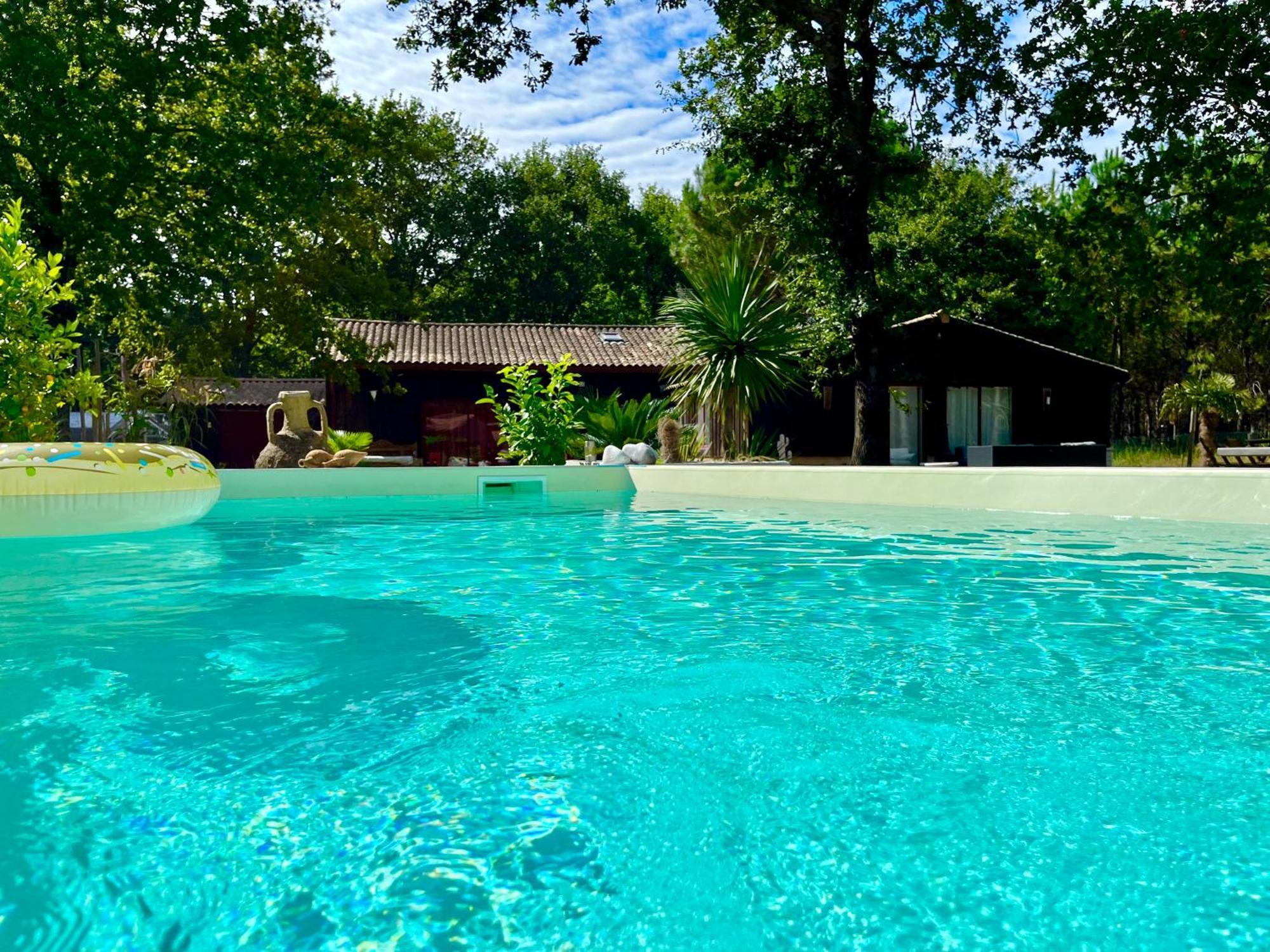 House De La Canopee, Swimming Pool, Lake, Forest, Large Garden And Wifi Hourtin Eksteriør bilde